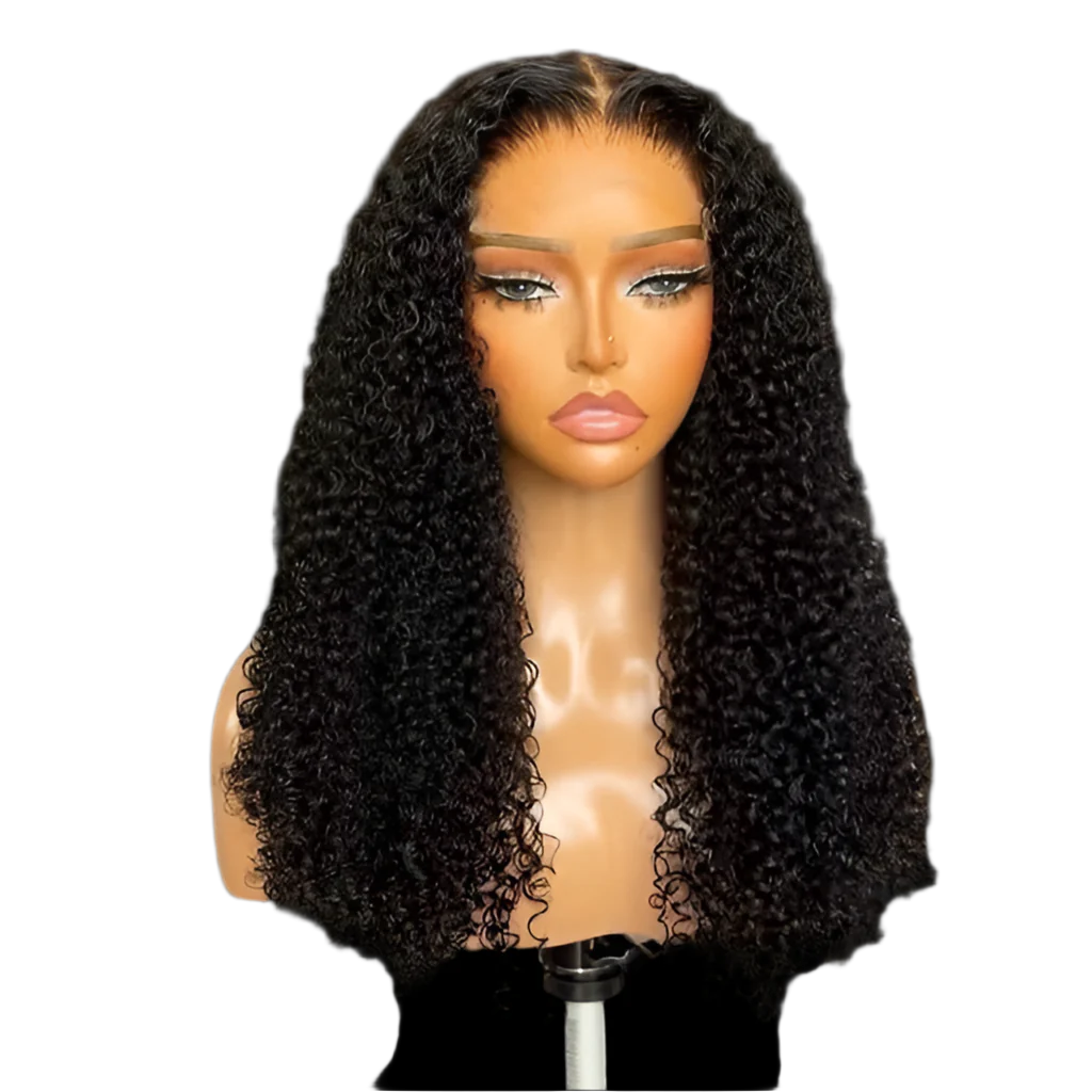 5x5 jerry curl closure wig 250% density
